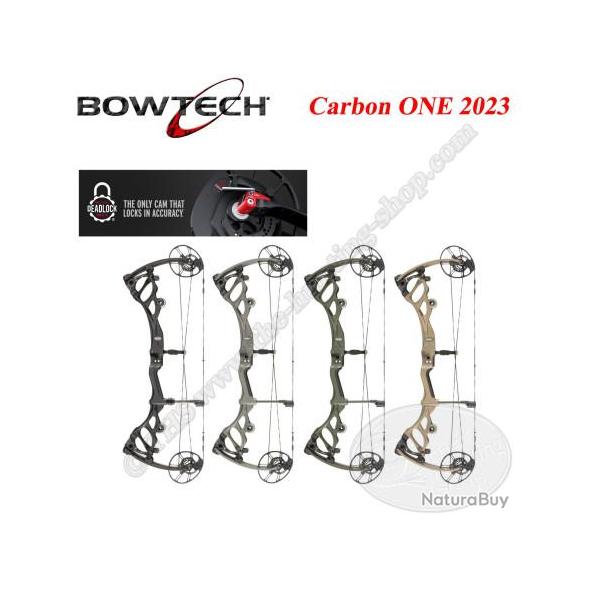 BOWTECH Carbon ONE 2023 Arc compound � poulies Deadlock Cam System 60-70# Droitier OD Green