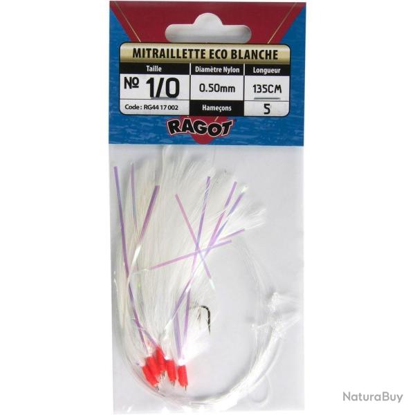 Mitraillette Eco 135cm 1/0 Blanc