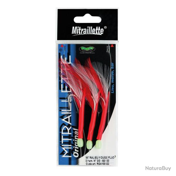 Mitraillette Mitralieu Rouge Fluo 3h3/0 60