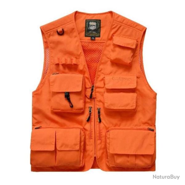 GILET chasse orange