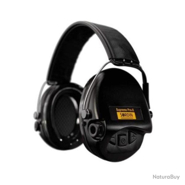 Casque Sordin Supreme Pro X Gel - Noir
