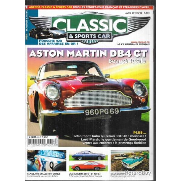 classic & sports car 22 aston martin db4 gt , alpine, nash m�tropolitain, porsche 928, freddie march