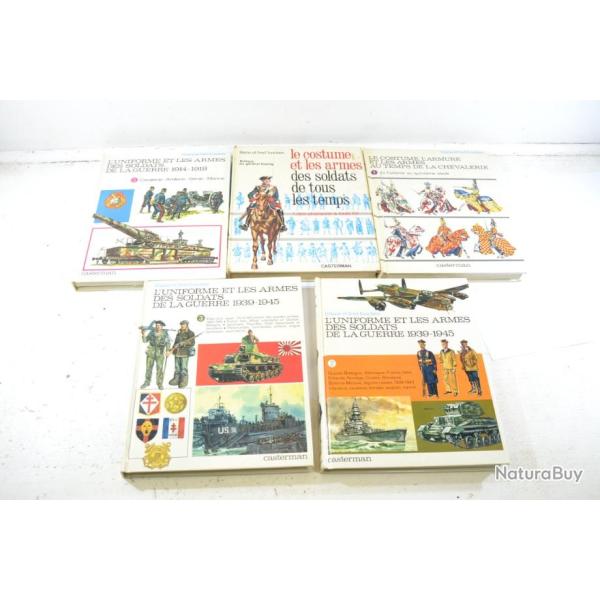 Livres costumes militaires Liliane et Fred Funcken. L'uniforme et les armes des soldats de la Guerre
