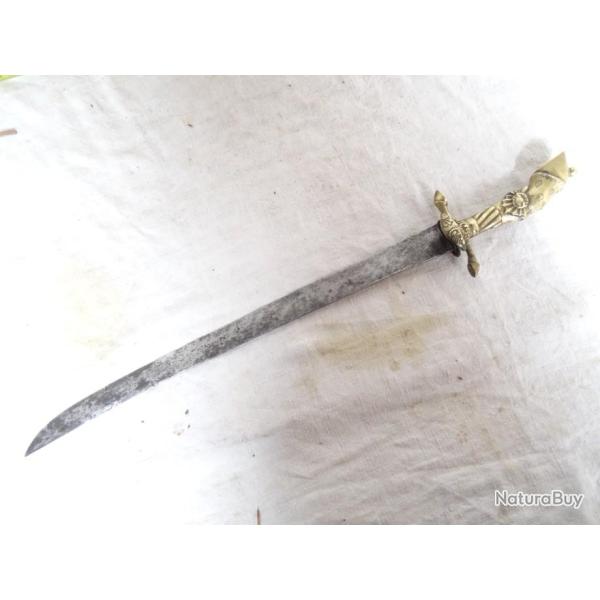 M6) lot , belle dague de vnerie  18 ou 1er empire , couteau de chasse