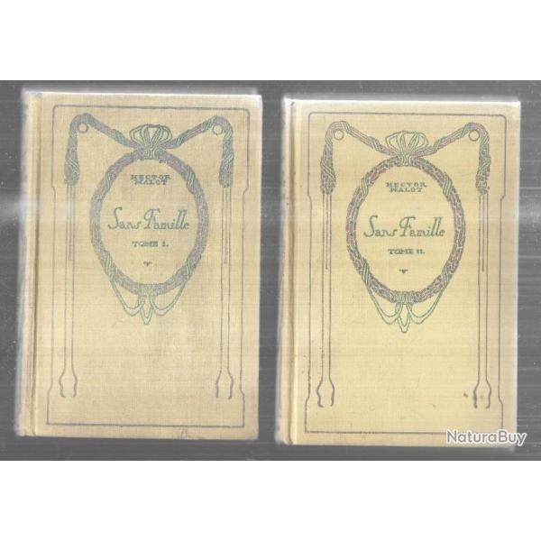 sans famille d'hector malot en deux volumes  collection nelson