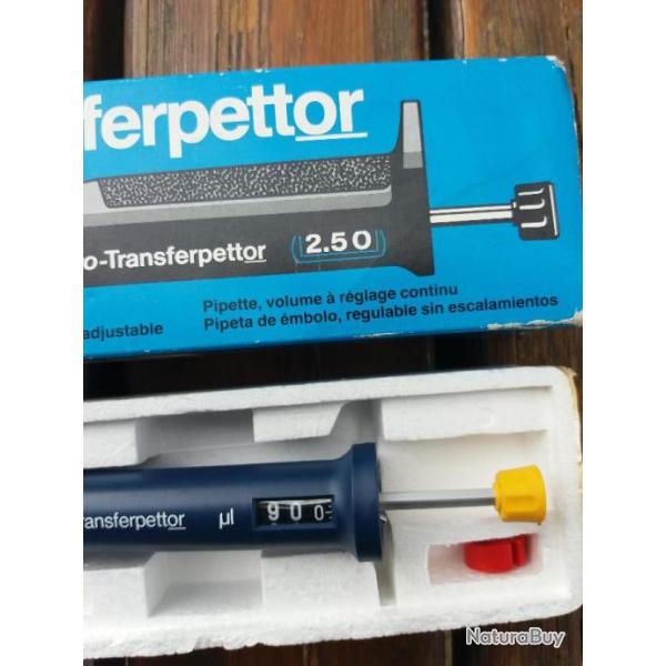 pipette micro - transfert a rglage continu