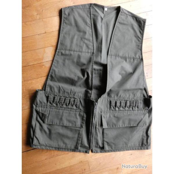 giilet de chasse 65% polyester 35 % coton