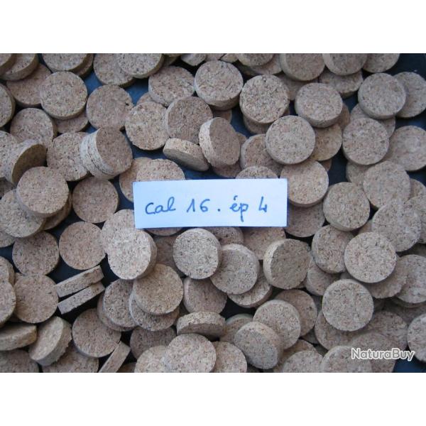 100  Rondelles  li�ge  cal  16  �paisseur  4 mm