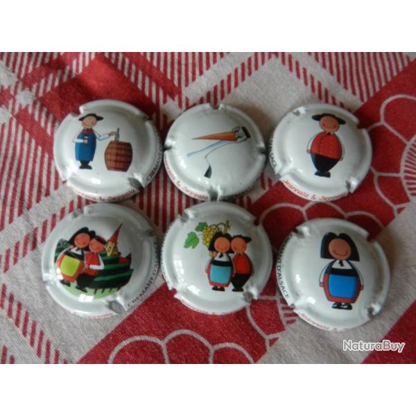 N2 - lot de 6 capsules de crmant d'Alsace Jeannala & Seppala