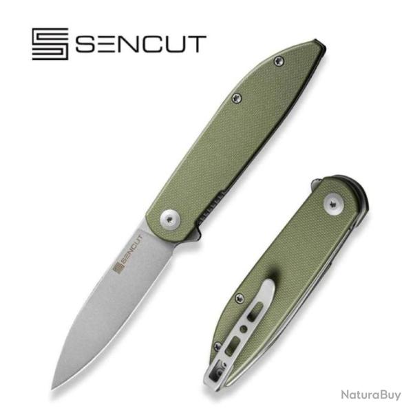 Couteau Sencut Bocll II Od Green Lame Acier D2 Manche G10 IKBS Linerlock Clip S220194