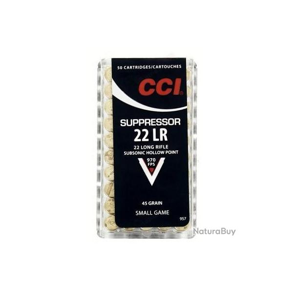 Wahoo - Munitions CCI 22lr Small game suppressor par 1000