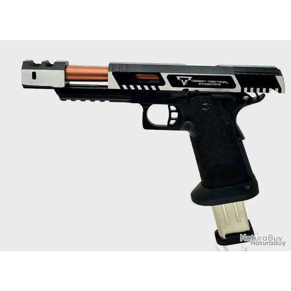 PRE ORDER COMBAT MASTER ALPHA + COMPENSATEUR 2 TONE BLACK/SILVER ALU BROSSE BY PNA