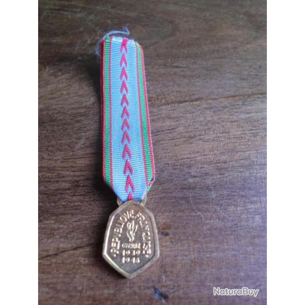 MEDAILLE REDUCTION COMMEMORATIVE  39 / 45