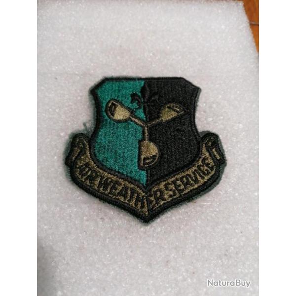 Patch arm�e us usaf AIR WEATHER SERVICE kaki ORIGINAL