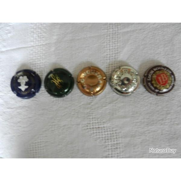 N�11 - lot de 5 capsules de muselet pour cr�mant d'Alsace