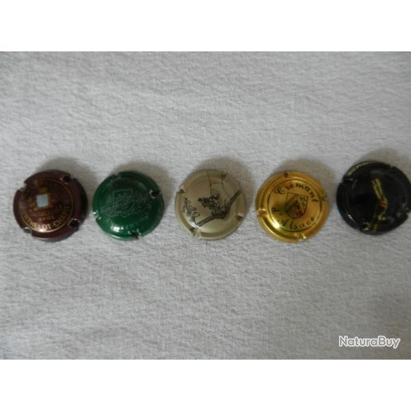 N�31 - lot de 5 capsules de muselet pour champagne ou cr�ment