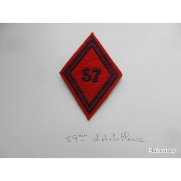 losange de bras mod�le 45 57�me r�giment d'artillerie