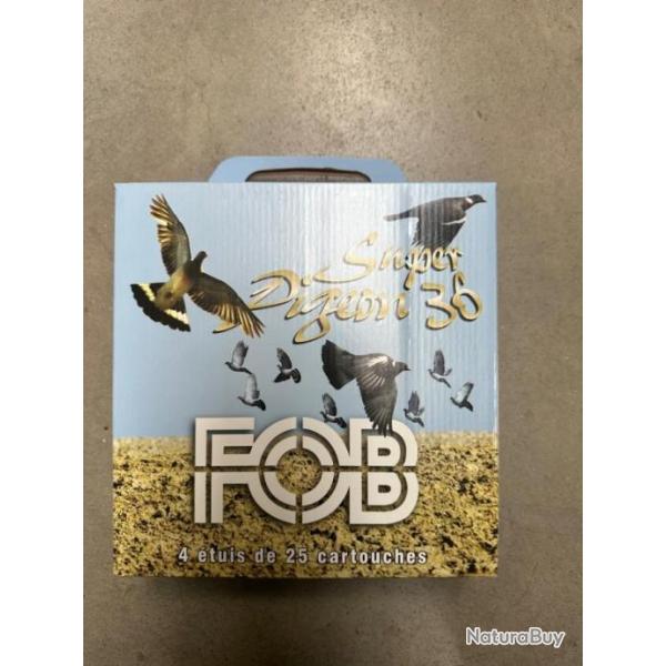 PACK CARTOUCHE FOB SUPER PIGEON 36 CAL.12/70 PAR 100