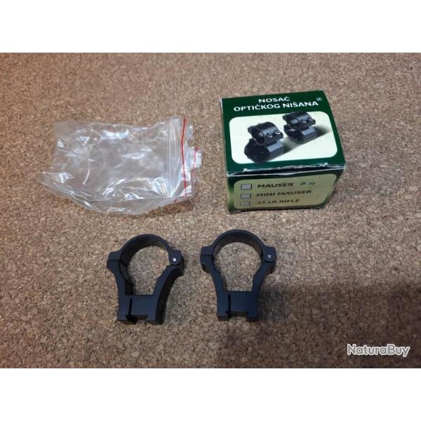 Montage pour lunette diam�tre 30 mm rail de 11 mm