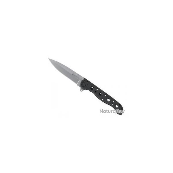 BEL384 COUTEAU CRKT M16-01S LAME ACIER 8Cr13MoV MANCHE 10CM A TROUS INOX NOIR NEUF