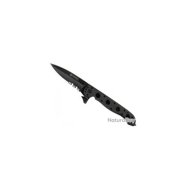 BEL397 COUTEAU CRKT M16-13ZLEK LAME ACIER AUS 8  NOIR + BRISE VITRE ET COUPE CEINTURE  NEUF