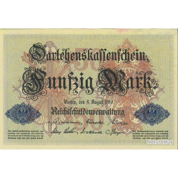 BILLET DE 50 REICHMARK 1914