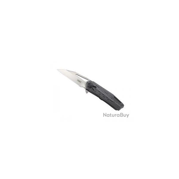 BEL404 COUTEAU CRKT RAIKIRI A TROU ACIER 1.4116 SS MANCHE 13CM ALU FORGE A FROID NOIR NEUF
