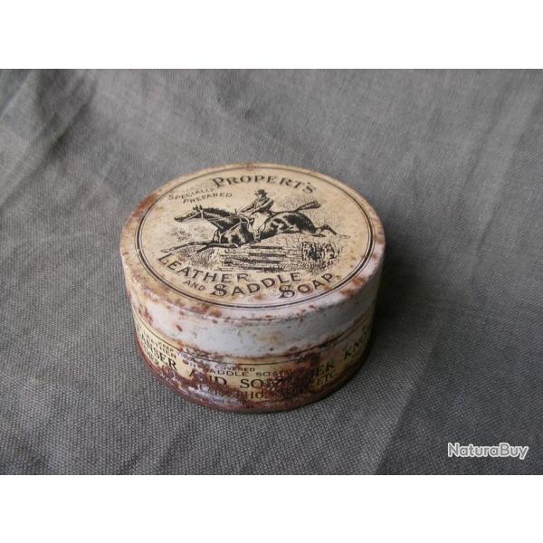 WW1/WW2 US BOITE VIDE A GRAISSE AMRICAINE POUR CUIR " PROPERT'S " SELLE CHAUSSURES CUIR ...