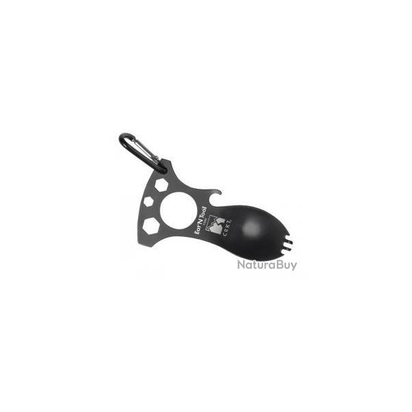 BEL416 OUTIL MULSTIFONCTIONS CRKT EAT'N TOOL NOIR FOURCHETTE/CUILLERE/DECAPSULEUR... NEUF