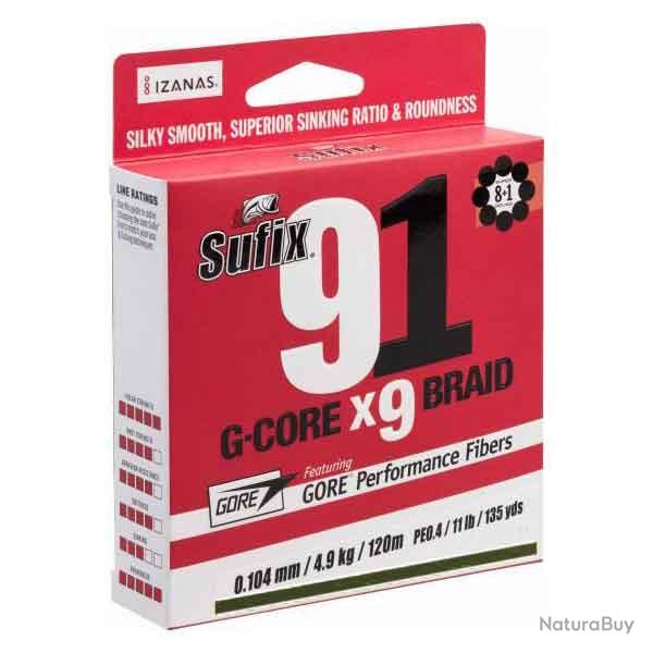 Tresse Sufix 91 G-core 150m 0,185mm