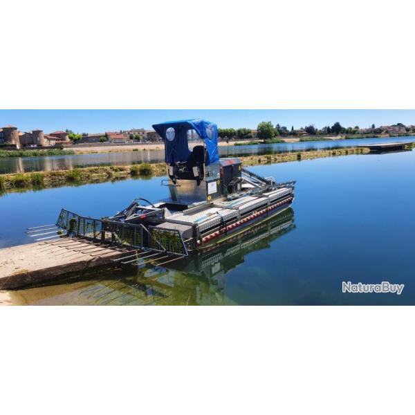 Location faucardeur amphibie Mobitrac pour l'entretien des plans d'eau