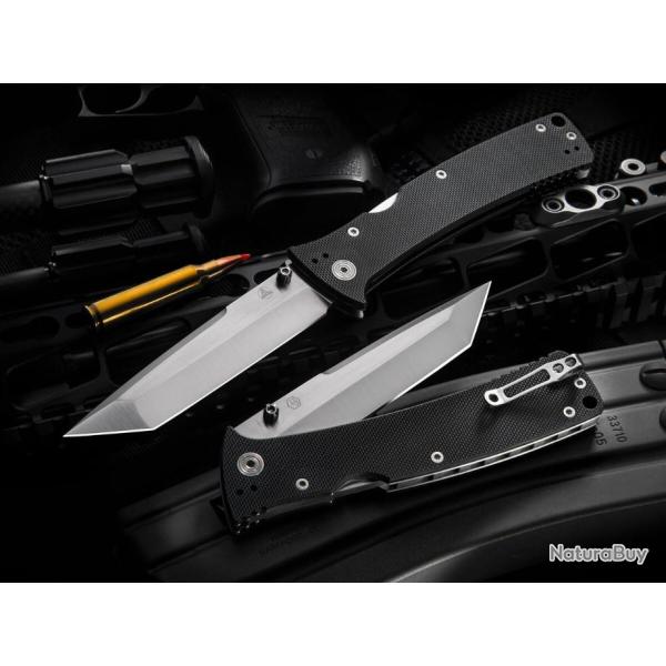 Couteau Nemesis Mar Private MPR3 Lame Tanto Acier S35VN Manche G10 Lockback Clip NE22T