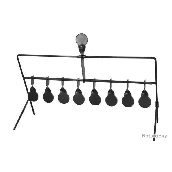 Cibles Gong m�talliques 8 + 1 pour Airgun