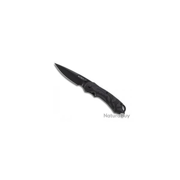 BEL424 COUTEAU CRKT MOXIE LAME NOIRE ACIER 8Cr14MoV MANCHE 11CM ELASTOMERE/THERMOPLASTIQUE NEUF