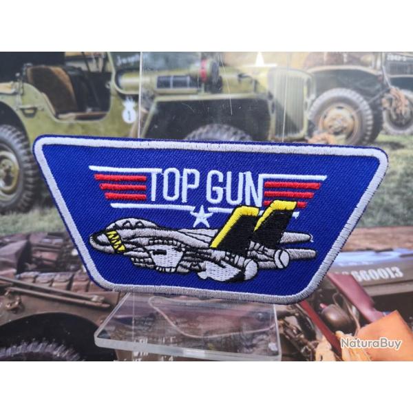 Patch � coudre ou � coller TOP GUN - Largeur : 11.5 cm Hauteur : 5 cm  4a.