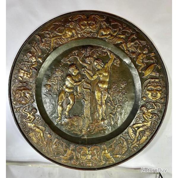 plateau Adam et Eve dans le gout de la renaissance