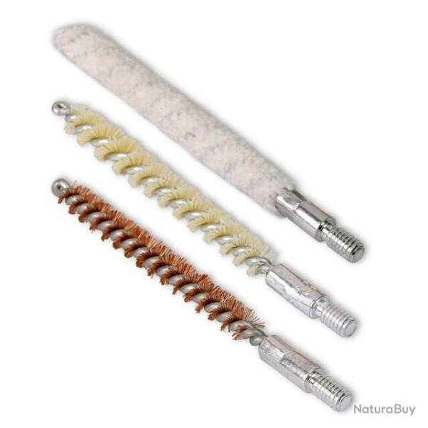 kit 3 brosses pour calibre 222 remington