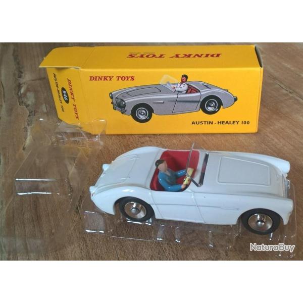 AUSTIN HEALEY 100 roadster cabriolet de Sport  + bote DINKY TOYS 546 neuf RARE
