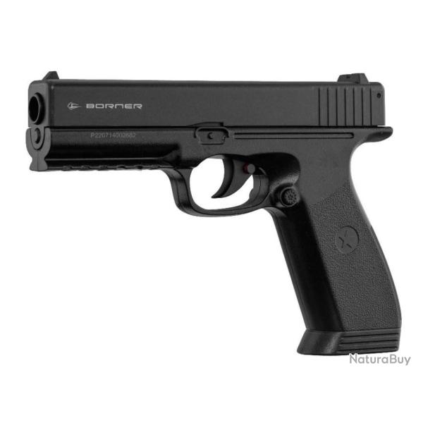 DTL24 - PISTOLET A PLOMB CO2 BORNER 17 STYLE GLOCK 4.5 MM