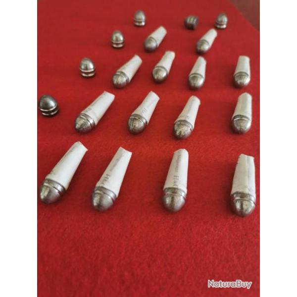 52 cartouches papiers cal 44 (454) 1.5 Gr SOUS vide balles ogivales