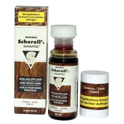 Huile SCHAFTOL pour bois pr&eacute;cieux fonc&eacute; 50ml