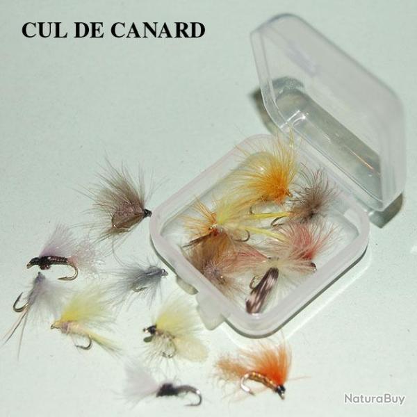 LOT DE 15 MOUCHES CDC ASSORTIES SUR HAMECON DE 18