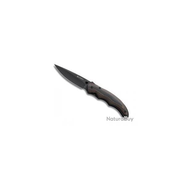 BEL427 COUTEAU CRKT "ENDORSER" LAME NOIRE ACIER 8Cr14MoV MANCHE 10.5CM NEUF