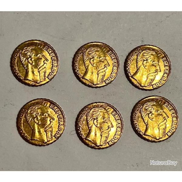 Maximilien empereur  Mexique 18606 pi�ces Or