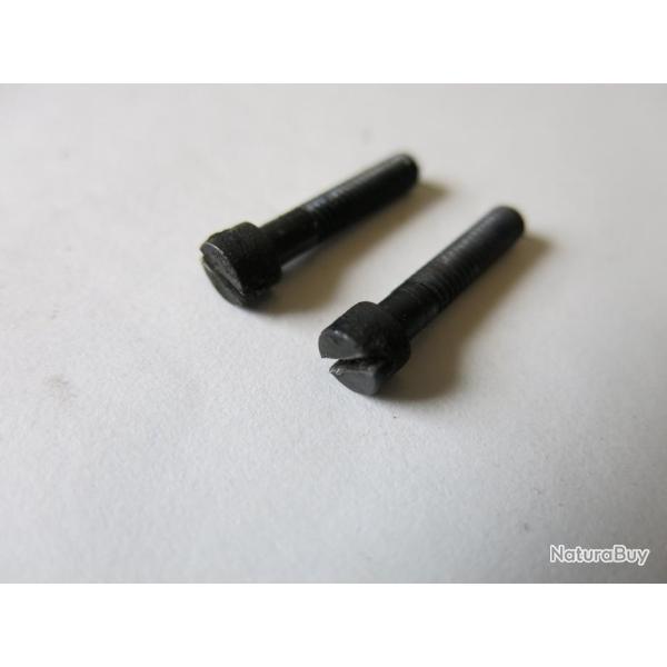 VENDU PAR CUIRASSIER11 PAIRE VIS FIXATION MAGASIN/CARCASSE DE FUSIL A POMPE RAPID MANUFRANCE CAL 12