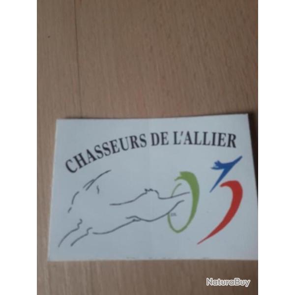 autocollant chasse f�d�ration des chasseurs 10