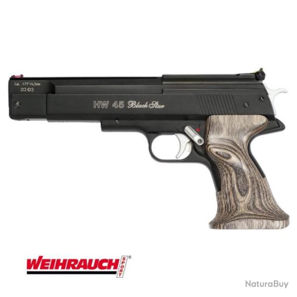 Pistolet  air comprim WEIHRAUCH HW 45 Black Star Cal.4.5mm