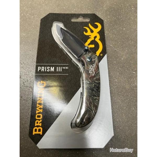 Couteau BROWNING prism III camo