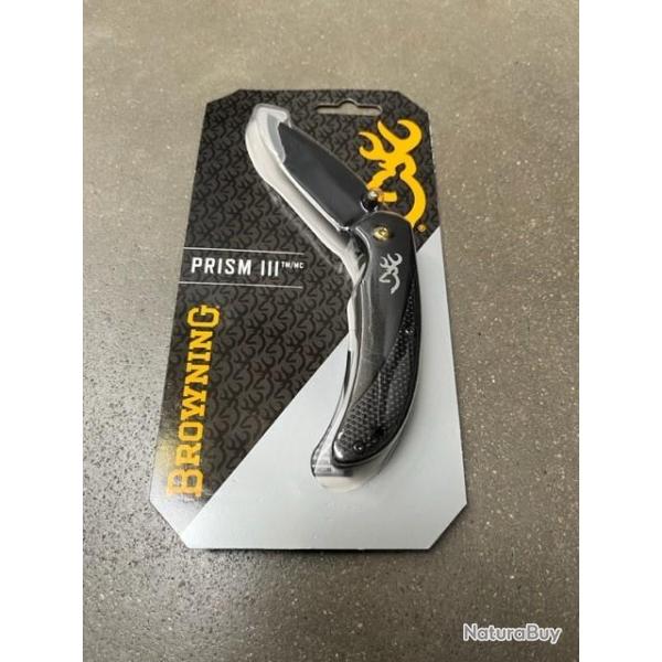 Couteau BROWNING prism III noir