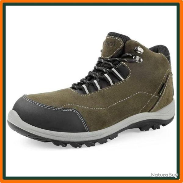 Chaussure de randonn�e pour homme - Semelle imperm�able - Antid�rapante - Vert Arm�e